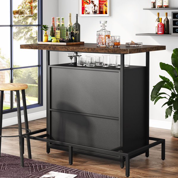 Wayfair bar with online wine storage